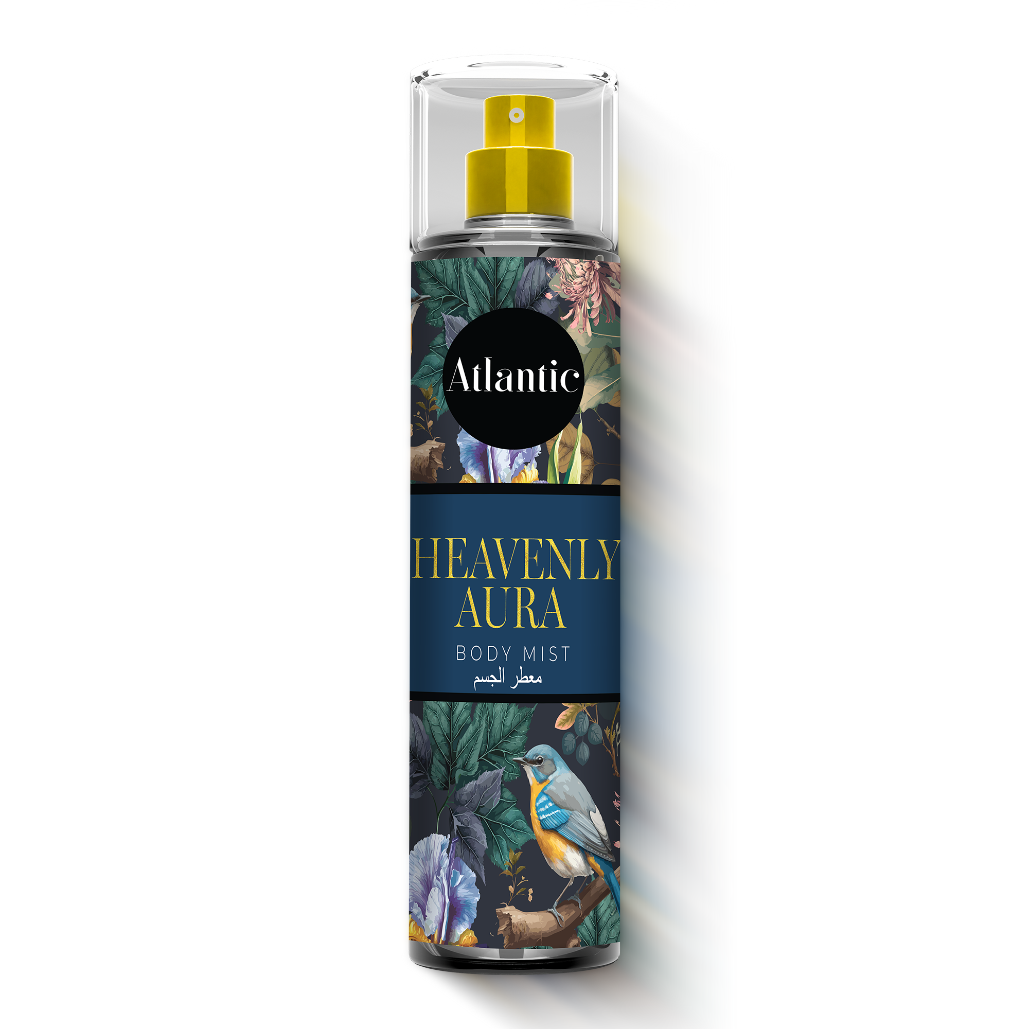 Atlantic Heavenly Aura long lasting body mist for women featuring fruity floral and warm scent notes