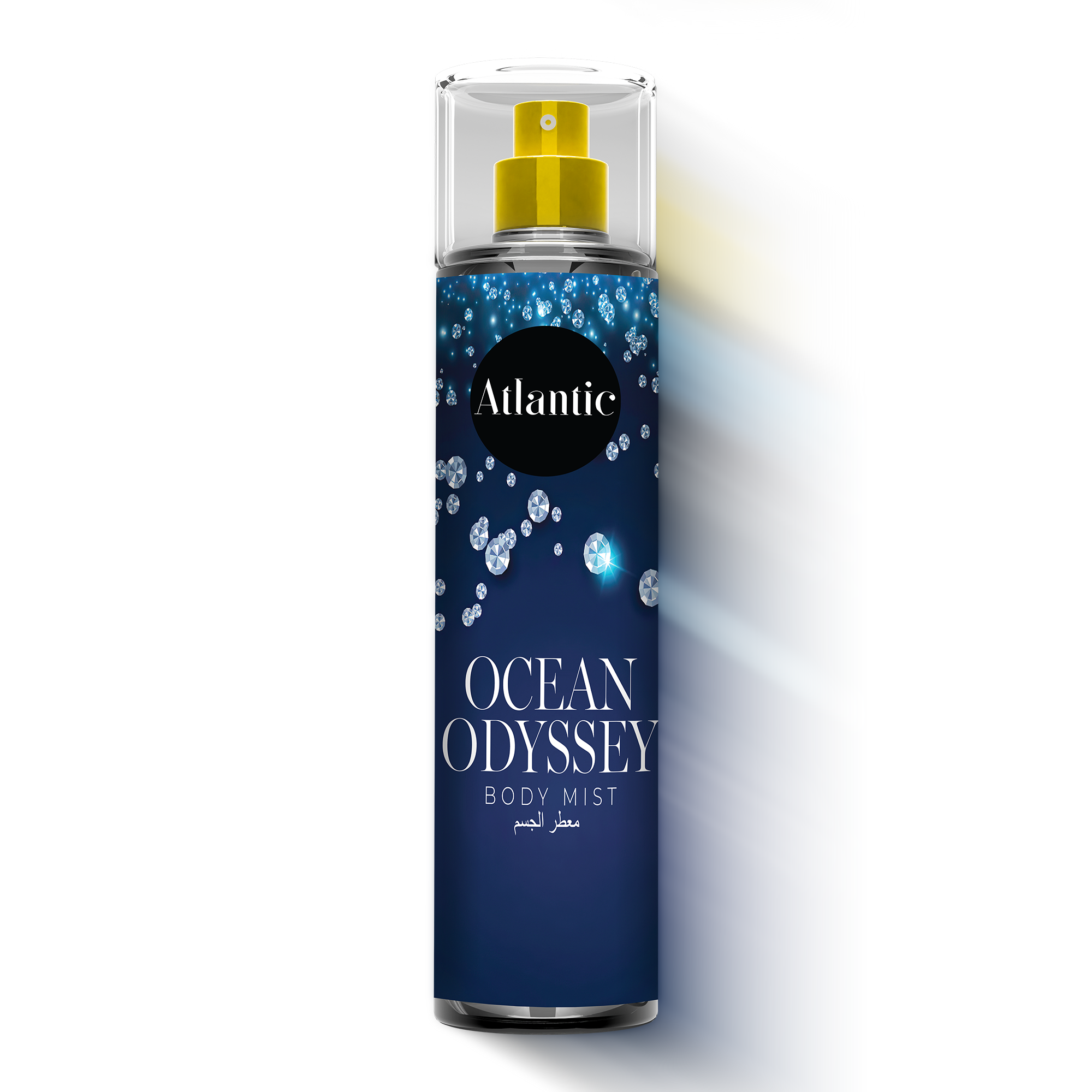 Atlantic Ocean Odyssey bold and fresh aquatic body mist spray for men